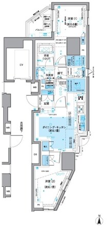 KDXレジデンス三鷹の物件間取画像